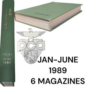 Porsche Panoramic Hardcover Bounded Magazines Vintage 1989 JAN-JUNE  PCA